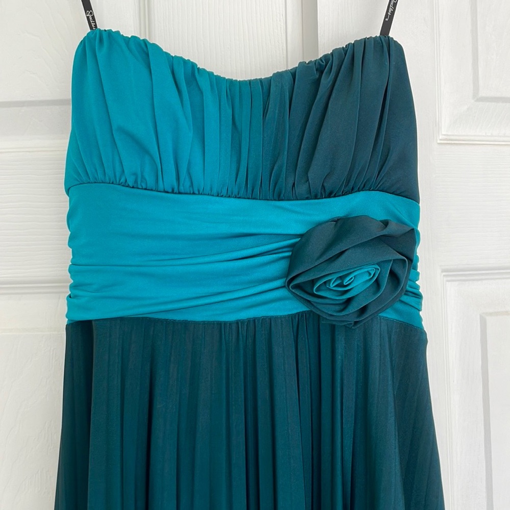 Pleated Strapless Formal Dress - Size S